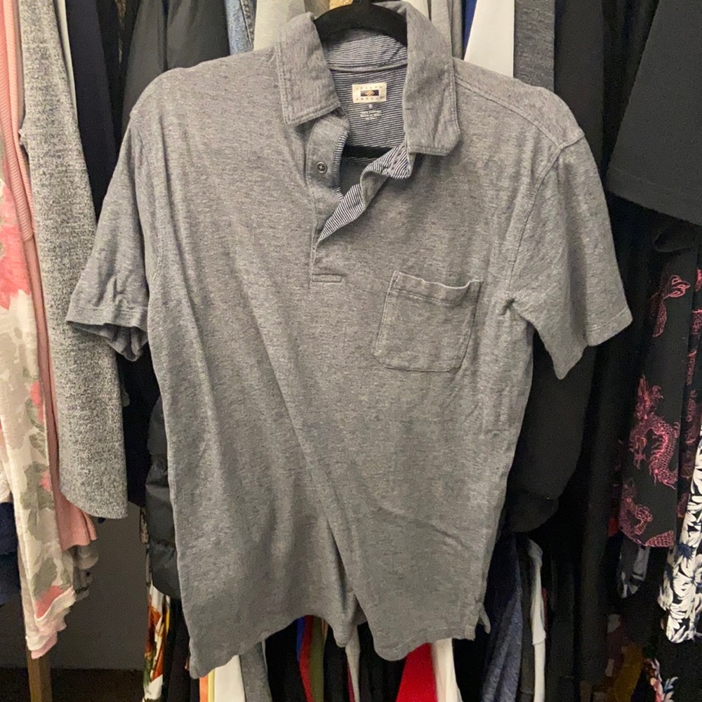 Gray polo t shirt